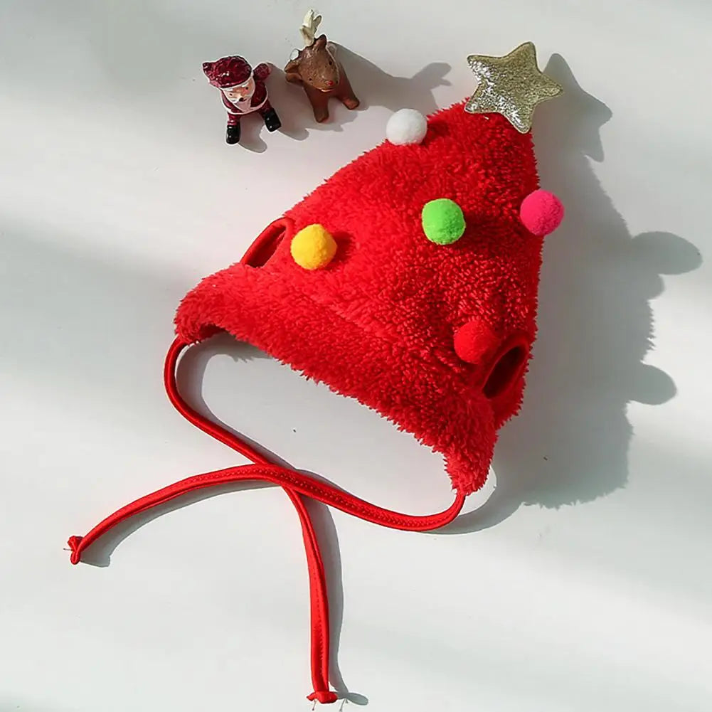 Christmas Pet Outfit with Hat & Bib