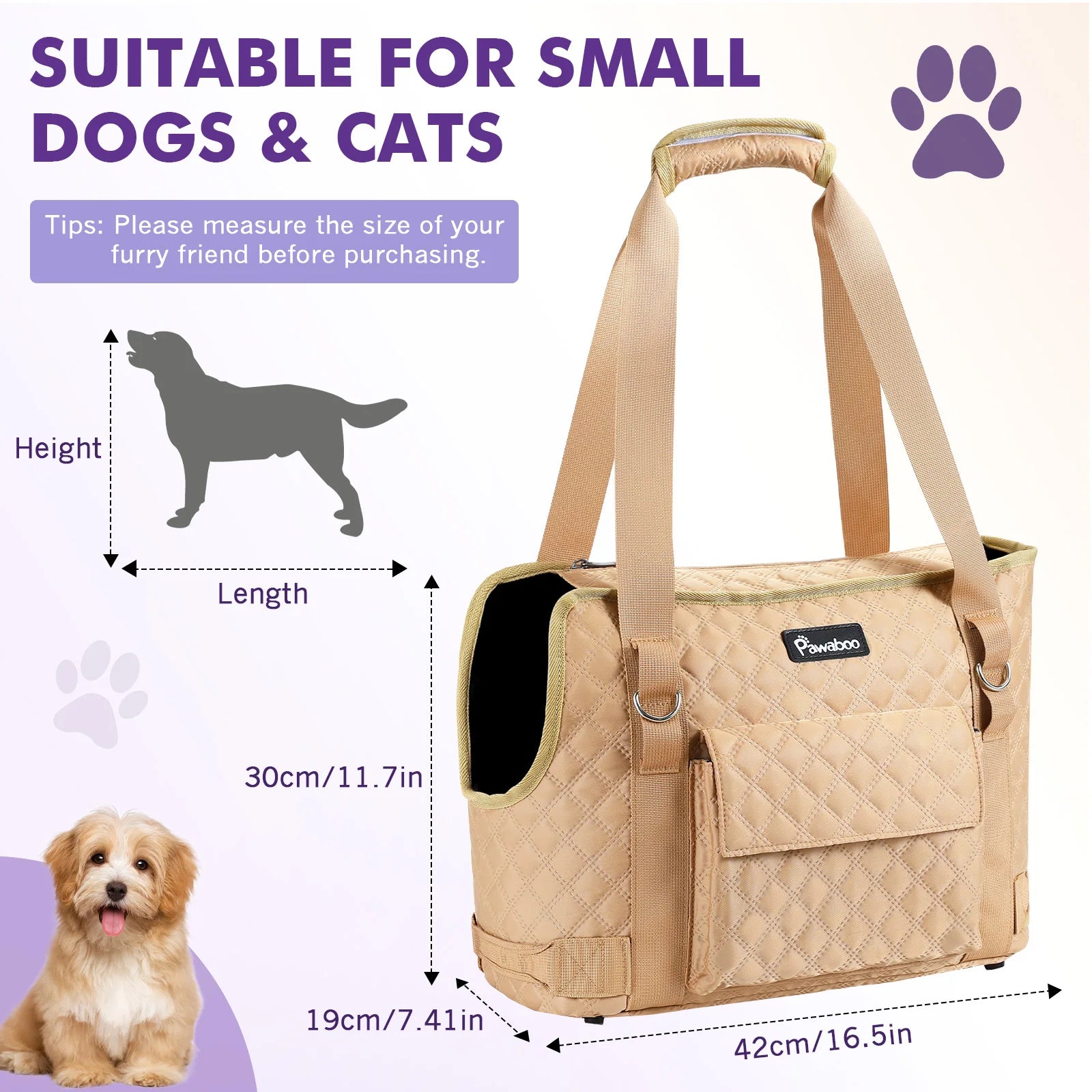 Pawaboo Dog Purse Carrier