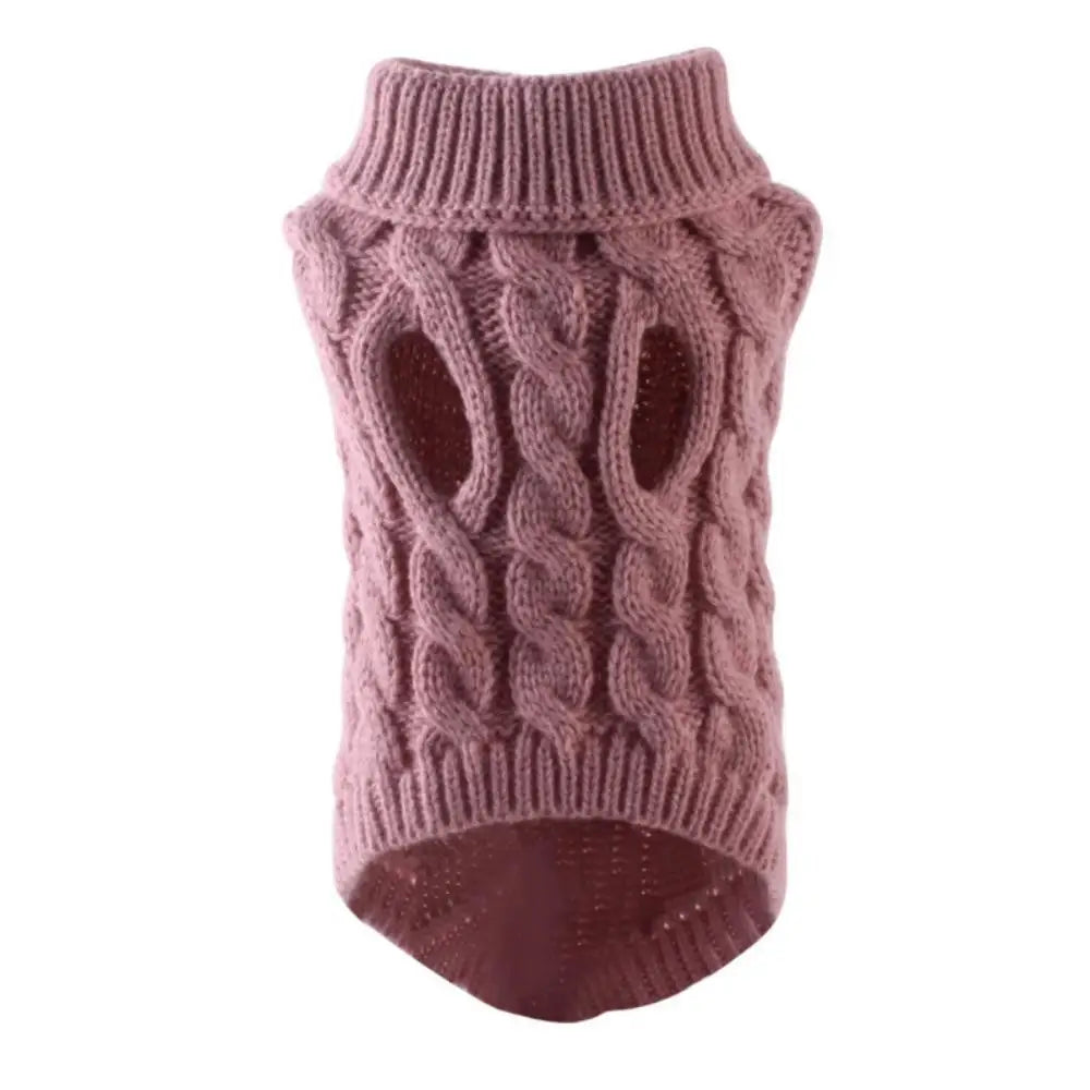 Fashion Knitted Solid Warm Clothing
