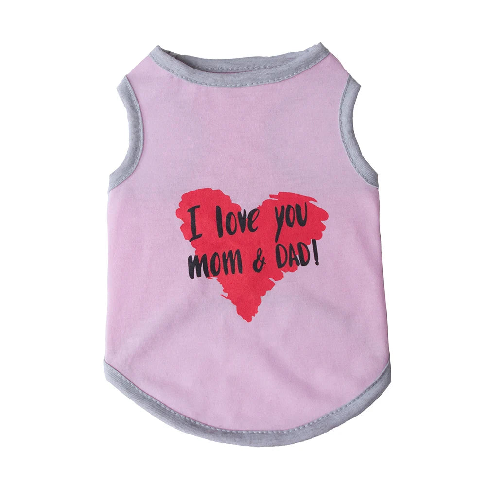 Summer Sleeveless Pet Vest