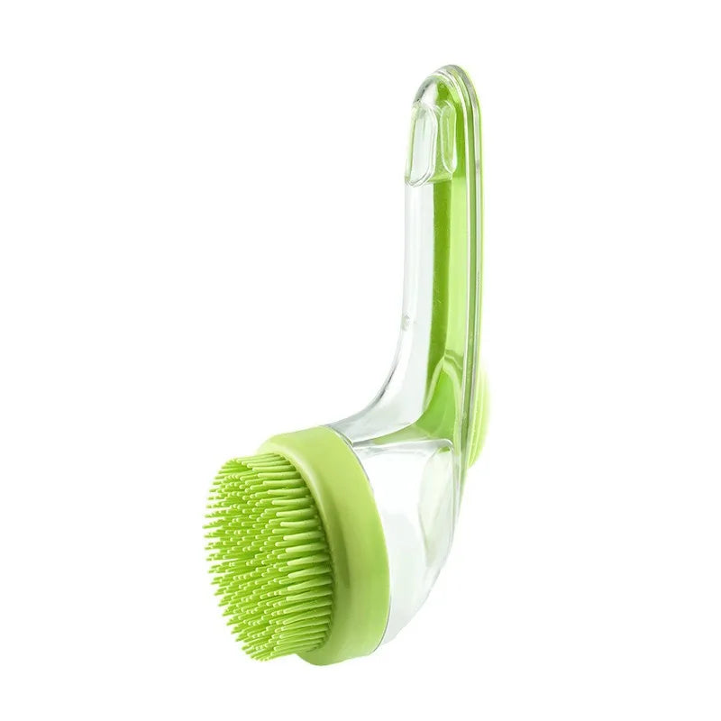 Pet Wash Grooming Brush with Shampoo Dispenser