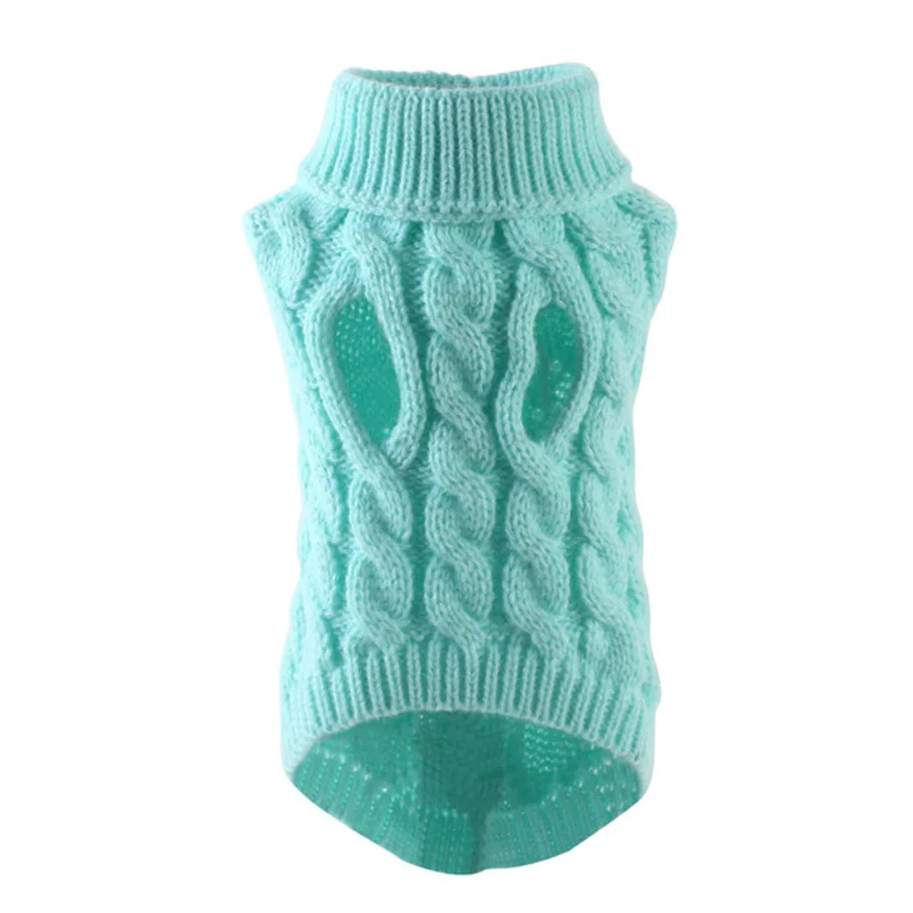 Fashion Knitted Solid Warm Clothing
