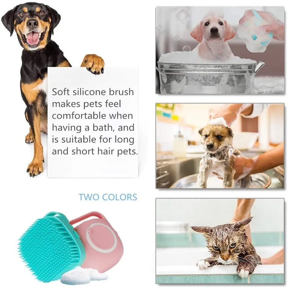 Pet Silicone Bath & Massage Brush