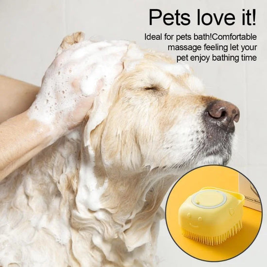 Pet Grooming & Cleaning Silicone Brush