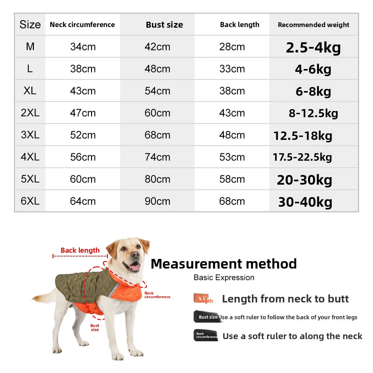 Warm Waterproof Dog Jacket