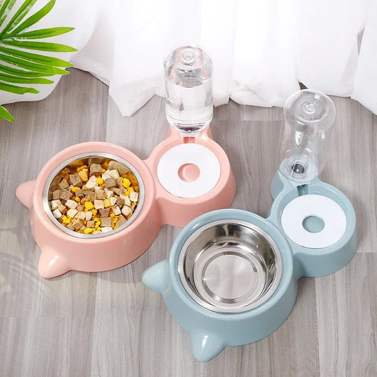 Automatic Pet Feeder with Silicone Bowls