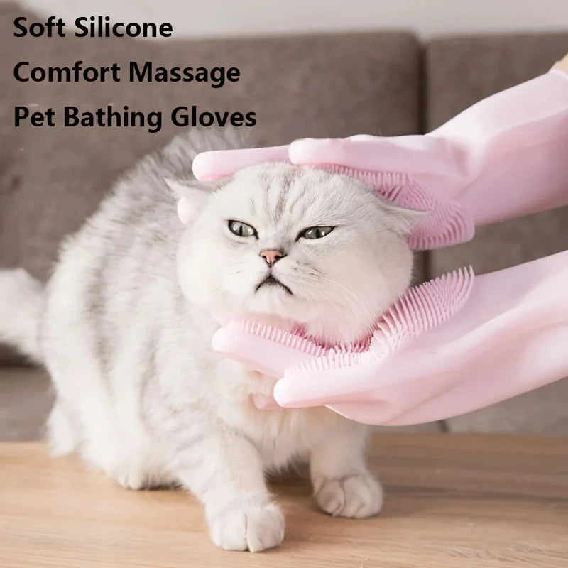 Magic Silicone Pet Hair Removal Glove