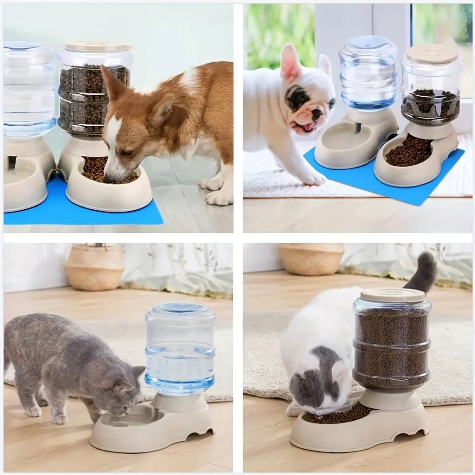 Large-Capacity Automatic Pet Feeder & Waterer