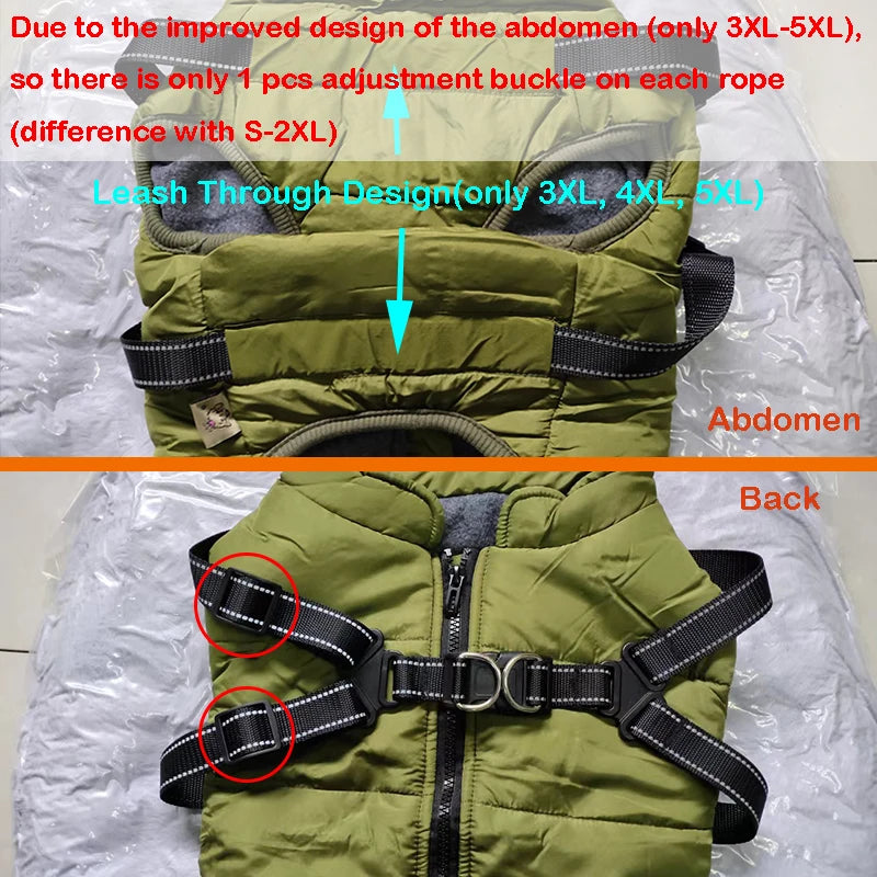 Warm Waterproof Dog Vest