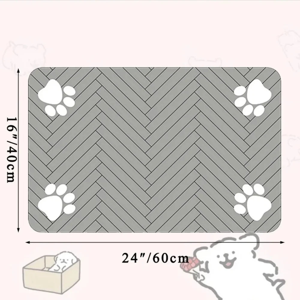 Waterproof Pet Placemat for Food & Water Bowls