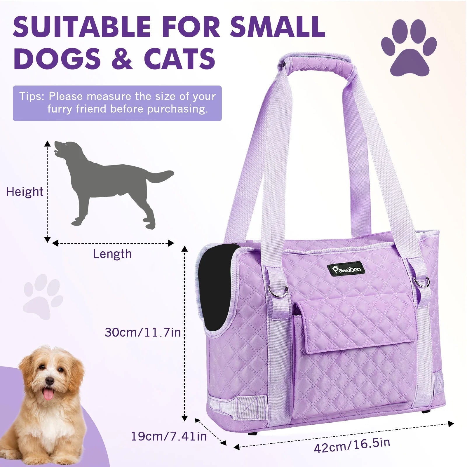Pawaboo Dog Purse Carrier