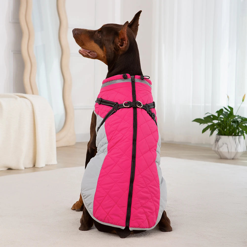 Dog Winter Coat with Harness