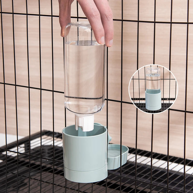 Automatic Pet Feeder Cage &amp; Water Dispenser