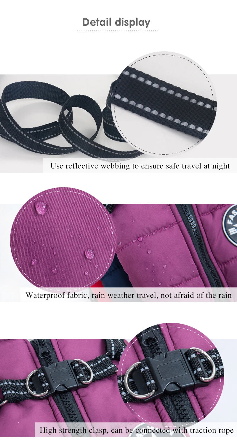 Warm Waterproof Dog Vest