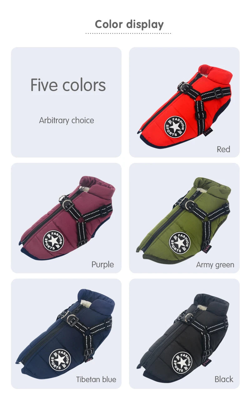 Warm Waterproof Dog Vest