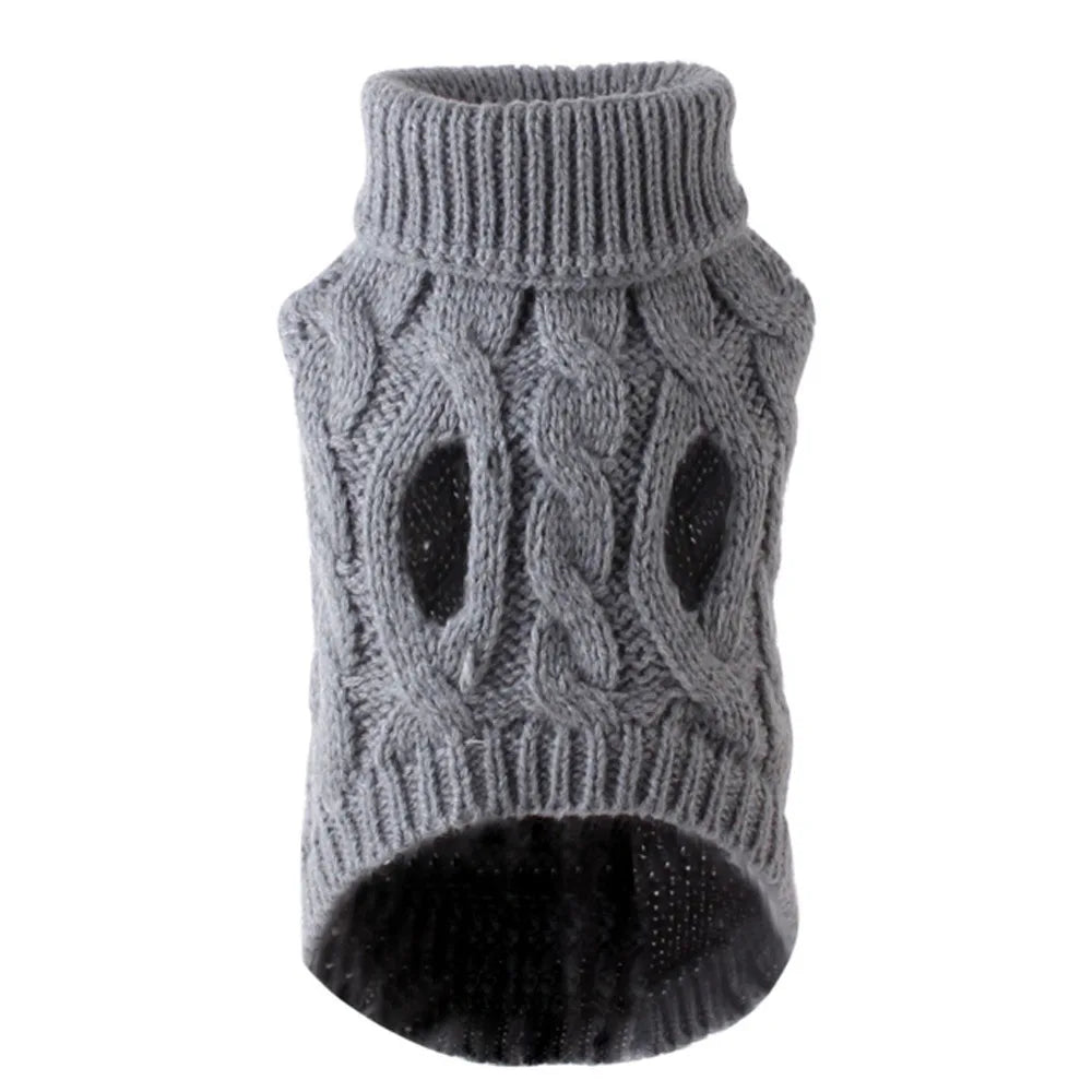 Fashion Knitted Solid Warm Clothing