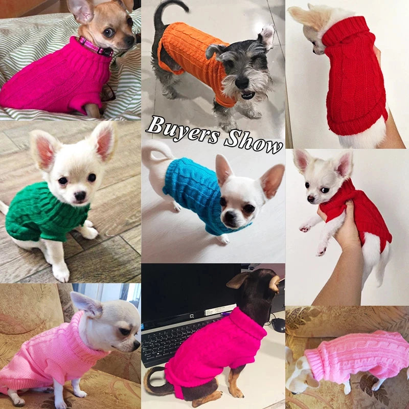 Soft Woolly Pet Sweater Jacket