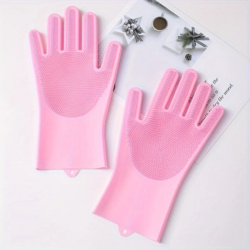 Thick Pet Scrub &amp; Massage Gloves