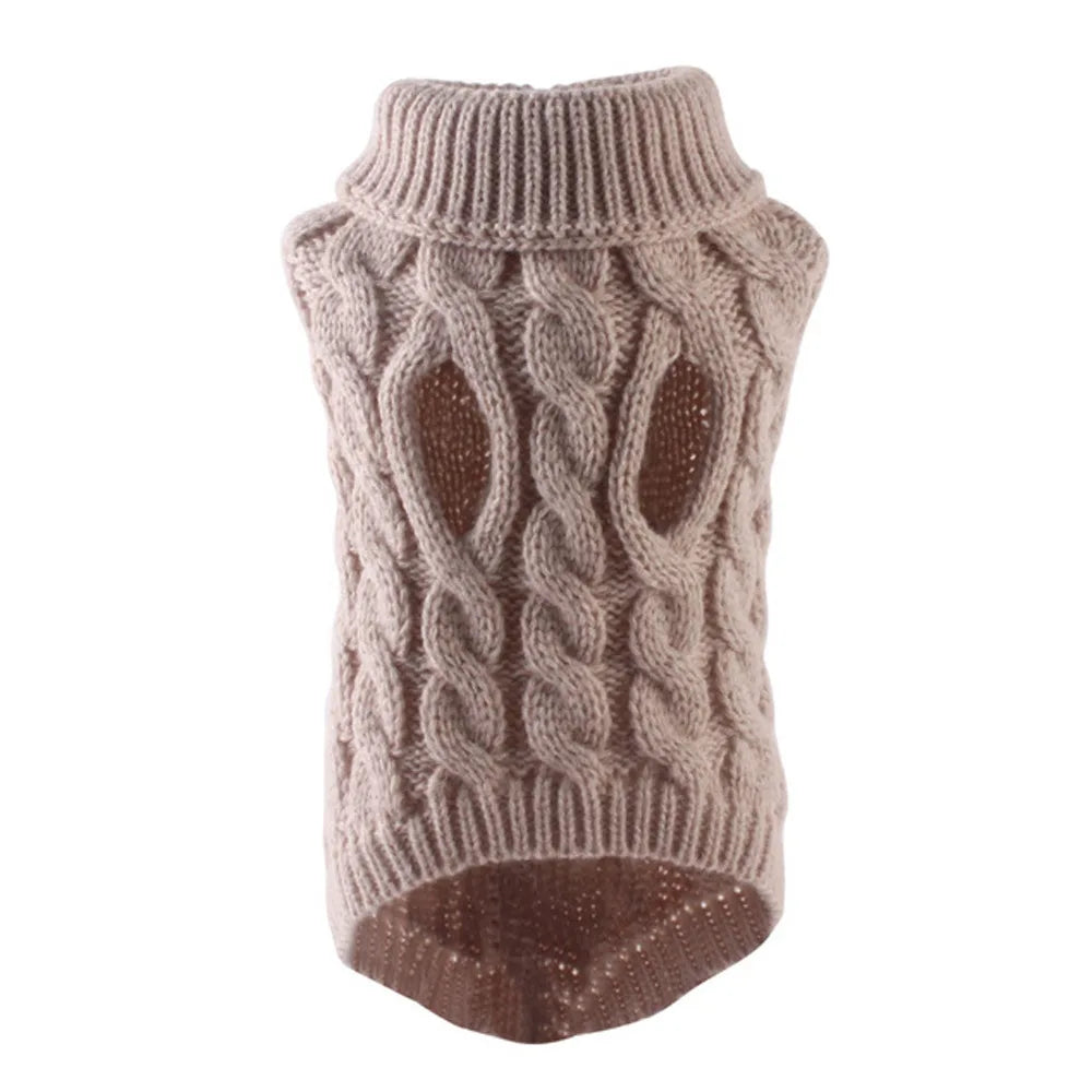 Fashion Knitted Solid Warm Clothing
