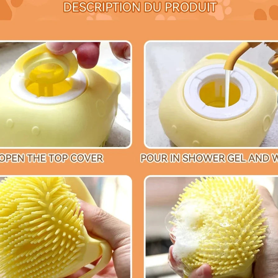 Pet Grooming &amp; Bath Massage Brush