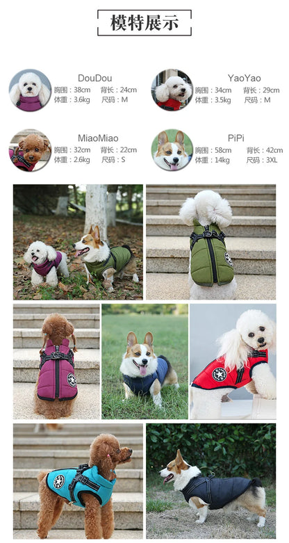 Warm Waterproof Dog Vest