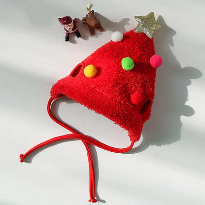 Christmas Pet Outfit with Hat &amp; Bib