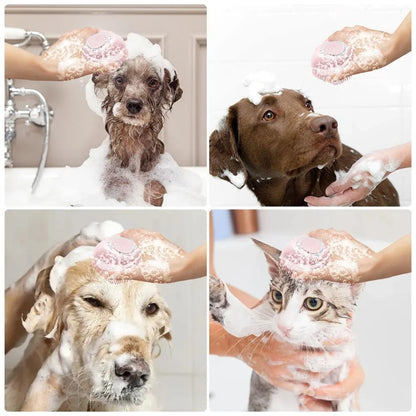 Pet Grooming &amp; Cleaning Silicone Brush