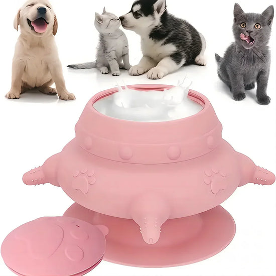 Silicone Pet Breast Feeder & Bottle Storage