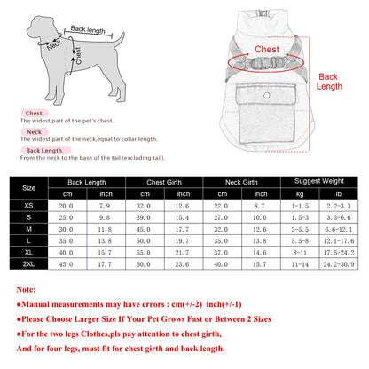 Warm Waterproof Dog Jacket