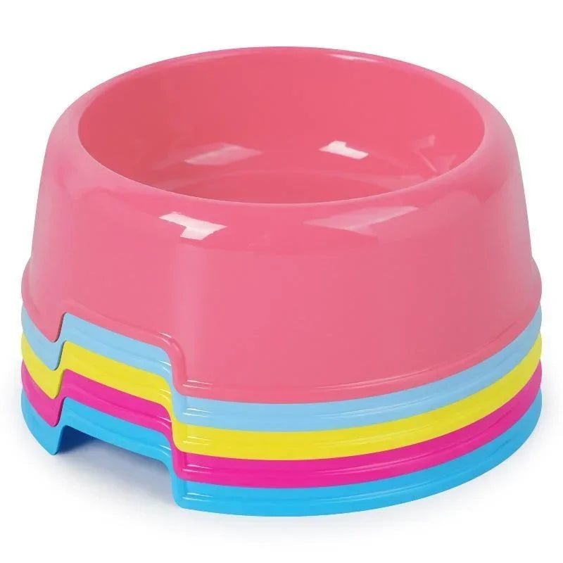 Pet Bowls Plastic Food &amp; Water Feeding Dish