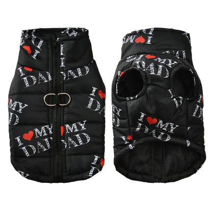 Windproof Pet Coat with Leash D-Ring