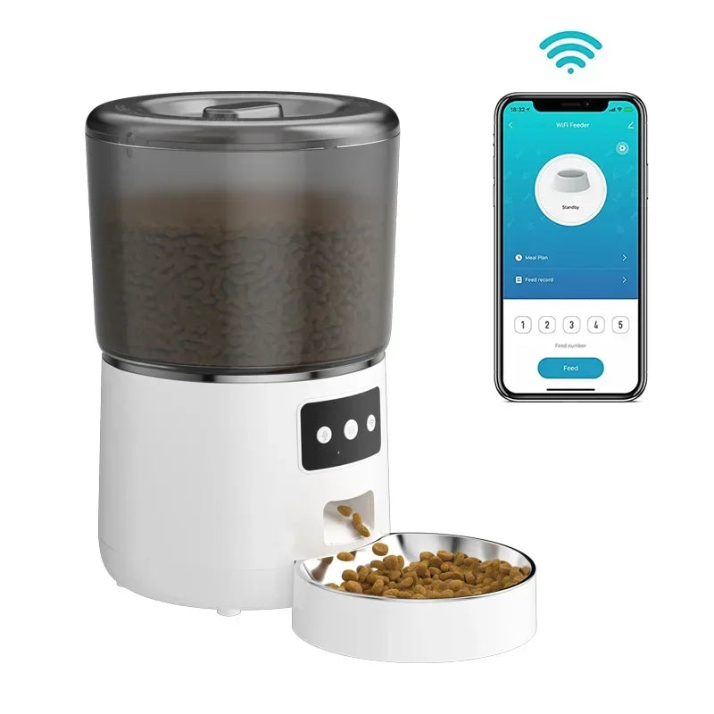Pet Feeder  4L Grain Storage Electric Machine