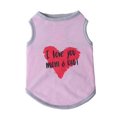 Summer Sleeveless Pet Vest