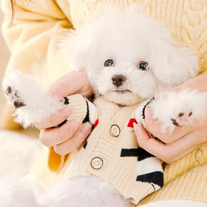 Cute Bear Print Dog Sweater