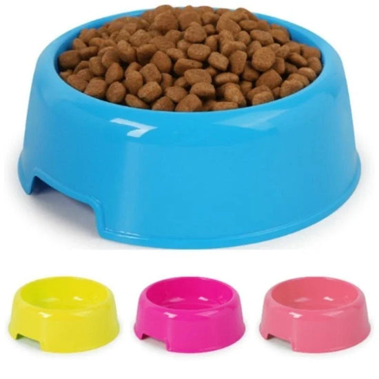 Pet Bowls Plastic Food & Water Feeding Dish