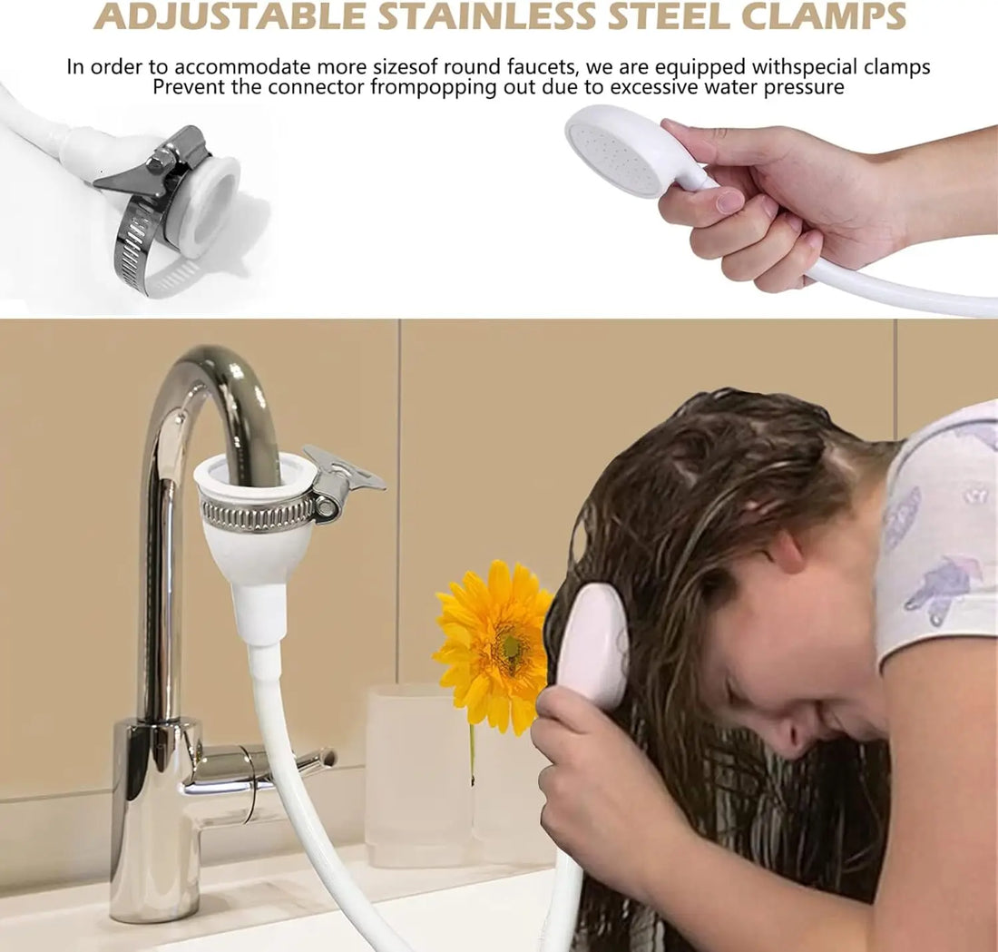 Portable Sink Spray Hose for Bathing Pets &amp; Hair
