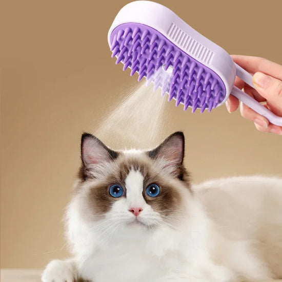 3-in-1 Pet Grooming & Steam Brush
