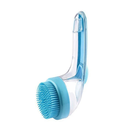 Pet Bath &amp; Massage Brush with Shampoo Dispenser