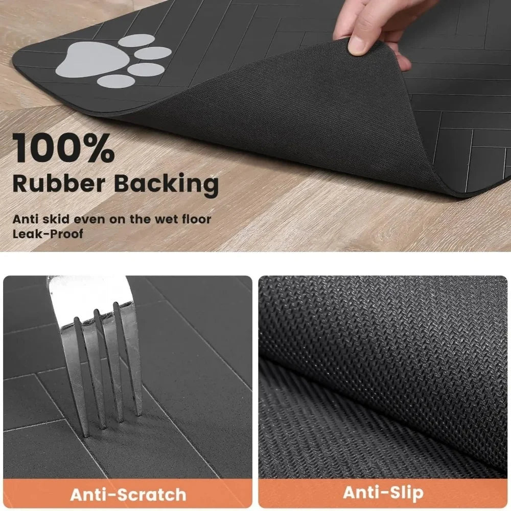 Waterproof Pet Placemat for Food &amp; Water Bowls