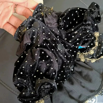 Black Gold Fashion Dog Dress