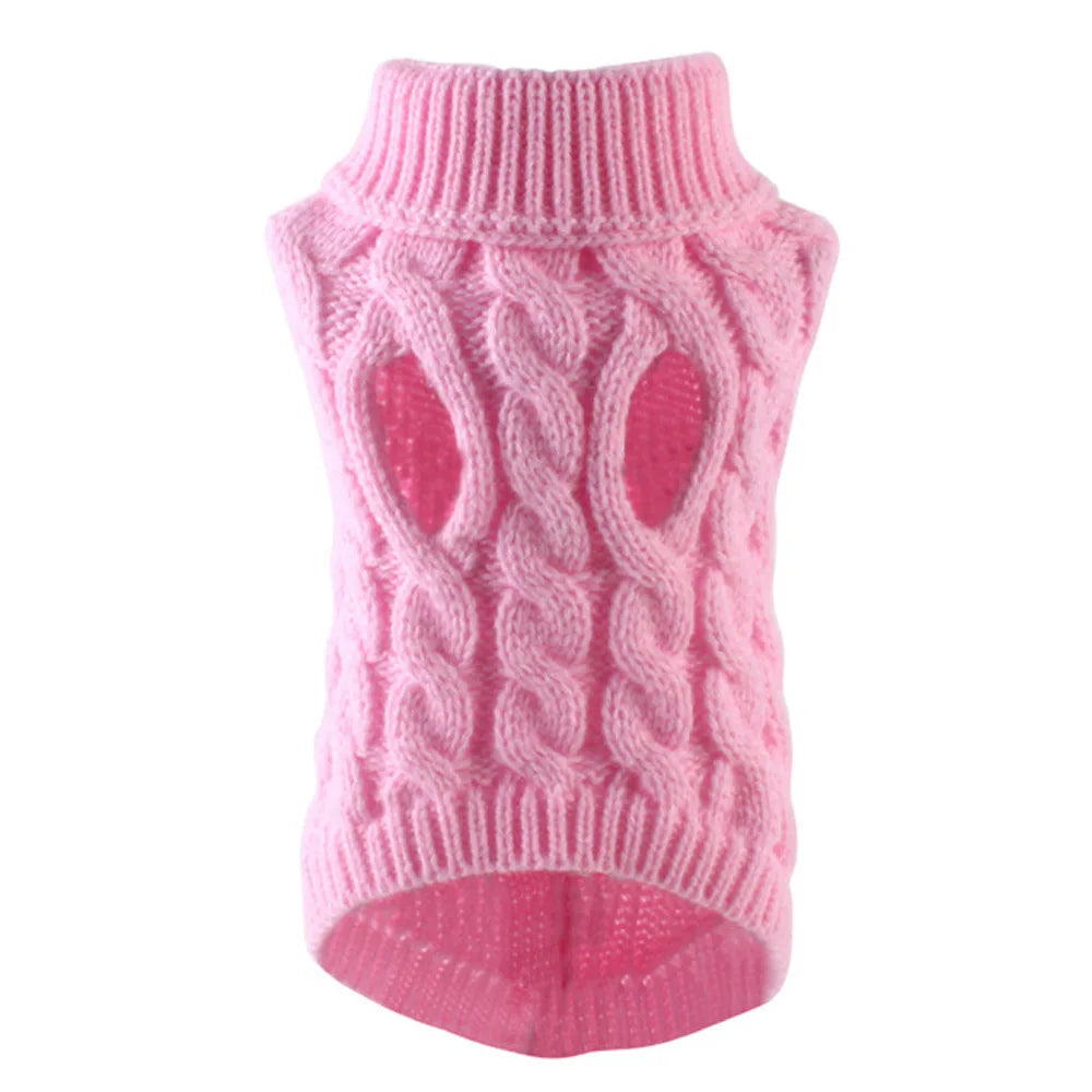 Fashion Knitted Solid Warm Clothing