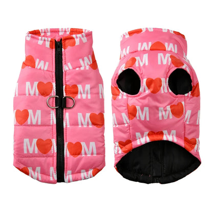Windproof Pet Coat with Leash D-Ring