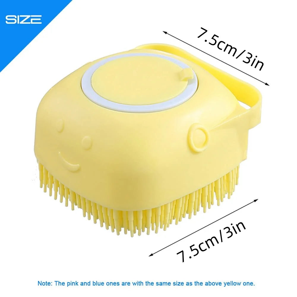 Pet Silicone Bath &amp; Massage Brush