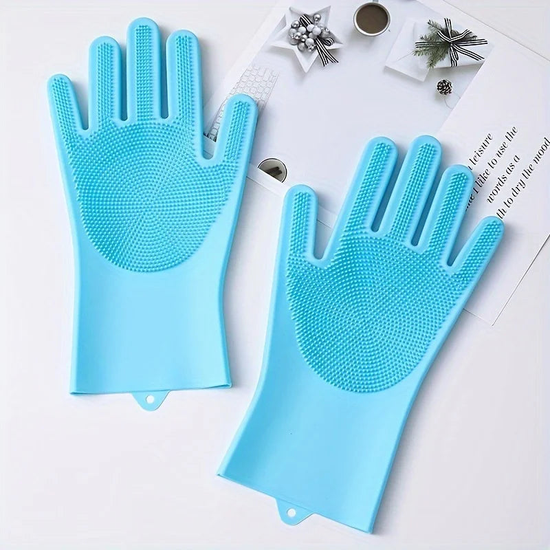 Thick Pet Scrub &amp; Massage Gloves