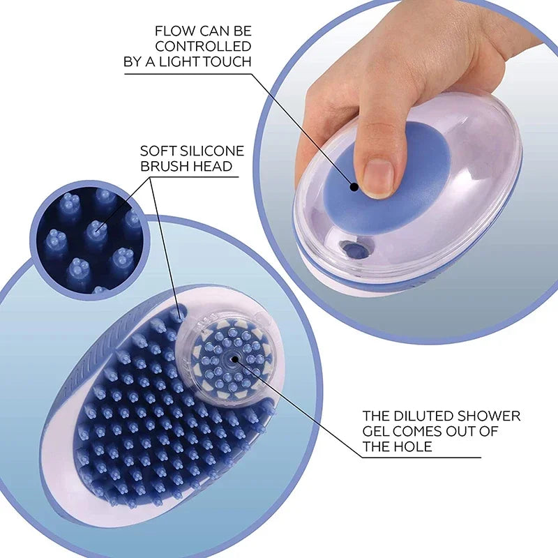 Innovative Silicone Dog Bath Brush, Perfect for Your Pet!