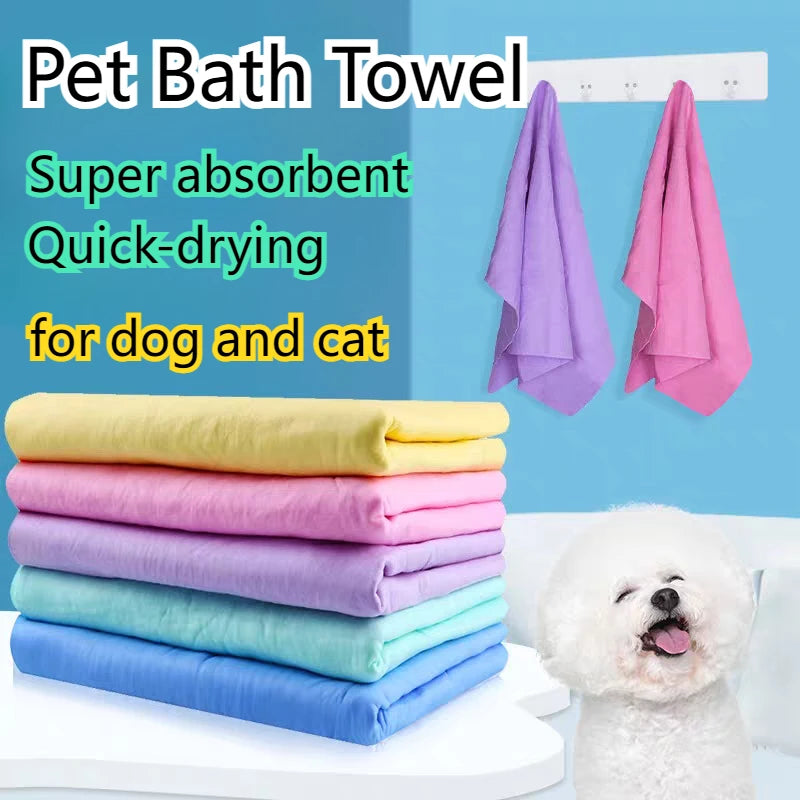 Soft Pet Bathrobe &amp; Cleaning Towel