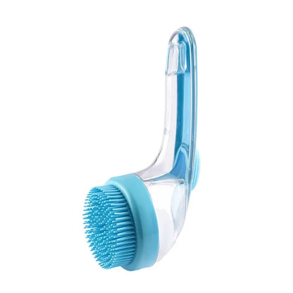 Pet Wash Grooming Brush with Shampoo Dispenser