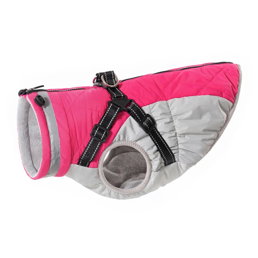 Dog Winter Coat with Harness