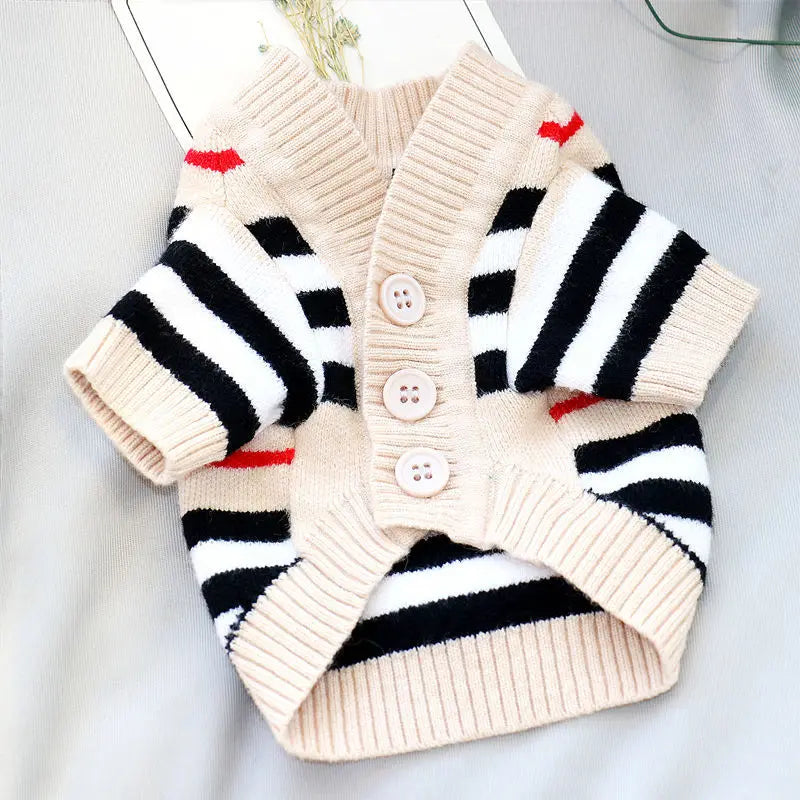 Cute Bear Print Dog Sweater
