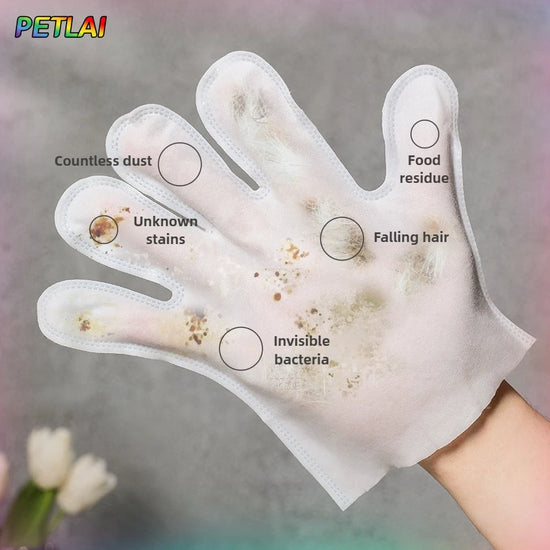 Disposable Pet Deodorizing Cleaning Gloves